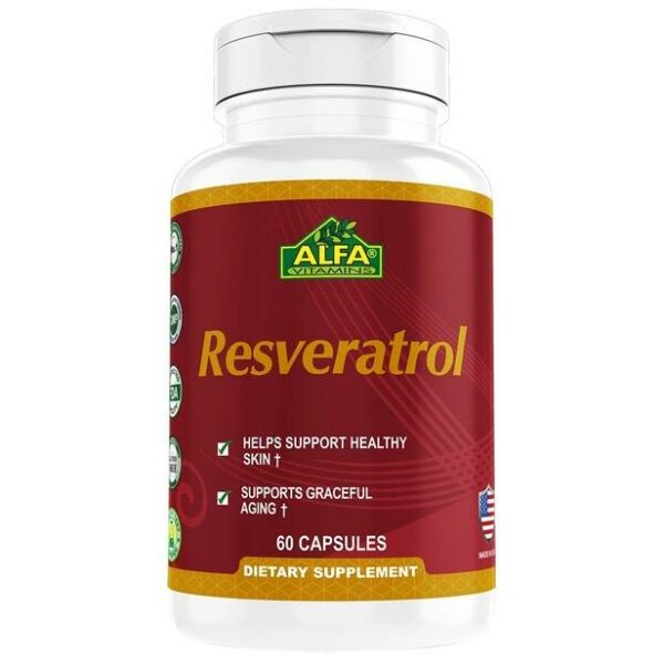 Resveratrol  500 mg - Alfa - 60 cápsulas