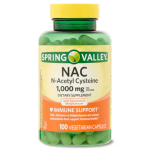 NAC (N-ACETYL CYSTEINE) - SPRING VALLEY - 1000 MG | 100 VEGETARIAN CÁPSULAS