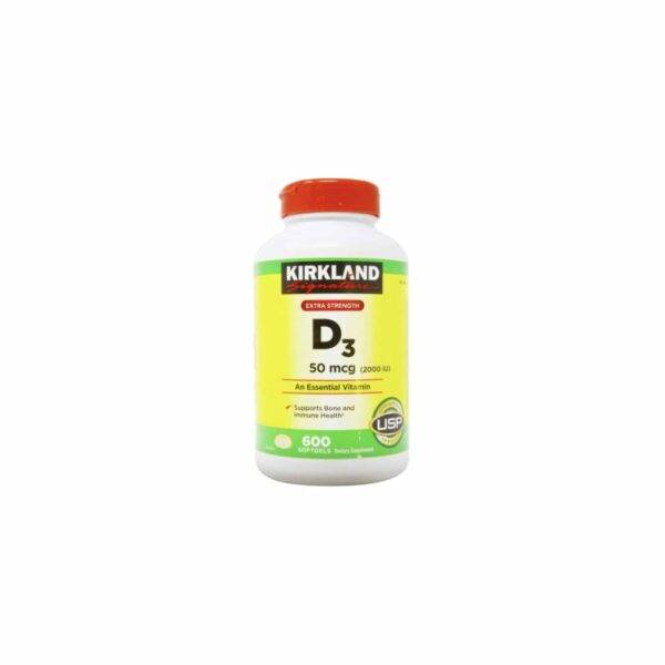 VITAMIN D3 (EXTRA STRENGTH) - KIRKLAND - 2000 IU | 600 SOFTGELS