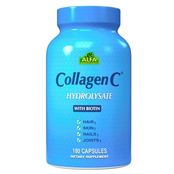 COLLAGEN HYDROLYSATE 1000 MG - ALFA - 180 cápsulas