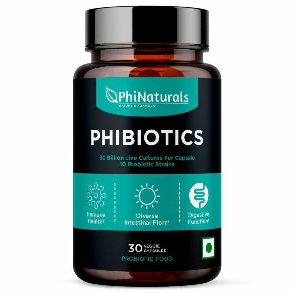 PHIBIOTICS - 30 BILLION LIVE CULTURES, 10 PROBIOTIC STRAINS - PHINATURAL