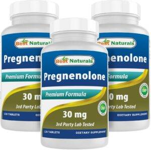 PREGNENOLONE (PREMIUM FORMULA) - BESTNATURAL - 30 MG | 120 TABLETAS