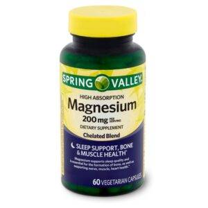 MAGNESIUM (HIGH ABSORPTION) - SPRING VALLEY - 200 MG | 60 CÁPSULAS