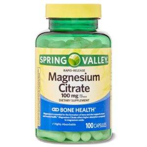 MAGNESIUM CITRATE - SPRING VALLEY - 100 MG | 100 CÁPSULAS