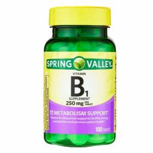 VITAMINA B-1 - SPRING VALLEY - 250 MG | 100 TABLETAS