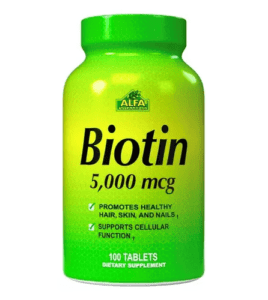 BIOTIN - 5,000 MCG | 100 TABLETAS - ALFA