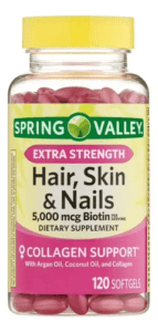 HAIR, SKIN & NAILS - SPRING VALLEY - 5000 MCG | 120 SOFTGELS
