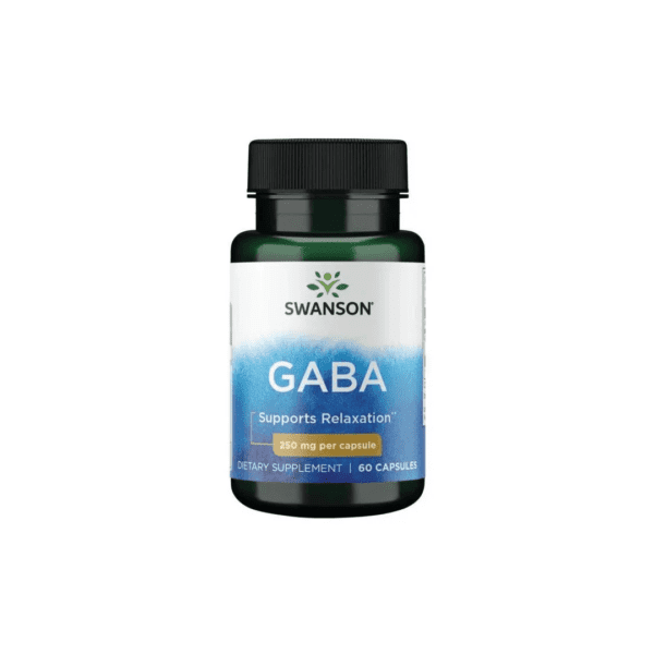 GABA SUPPORTS RELAXATION DIETARY SUPPLEMENT - SWANSON - 250 MG | 60 CÁPSULAS