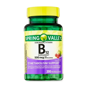 VITAMIN B-12 - SPRING VALLEY - 500 MCG | 200 TABLETAS (MICROLOZENGES)
