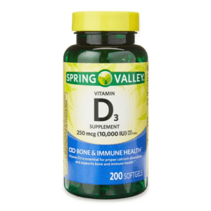 VITAMIN D3 - SPRING VALLEY - 250 MCG (10,000 IU) | 200 SOFTGELS