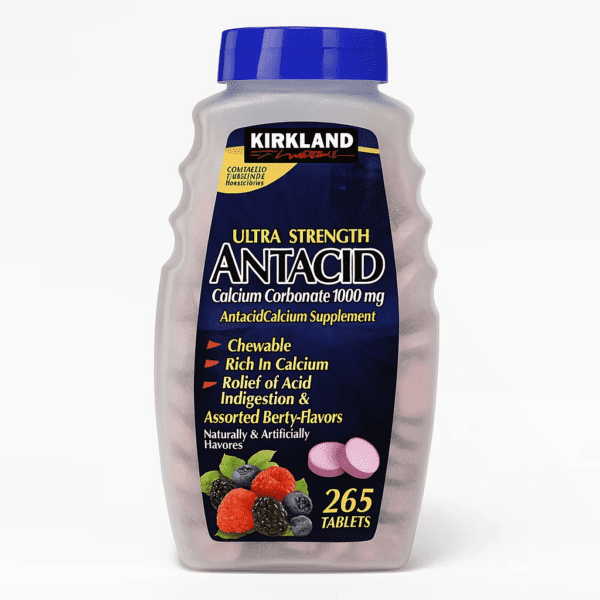 ANTACID CALCIUM CARBONATE (EXTRA STRENGTH) - KIRKLAND - 1000 MG | 265 TABLETAS