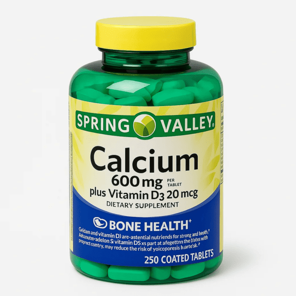CALCIUM - SPRING VALLEY - 600 MG | 250 TABLETAS