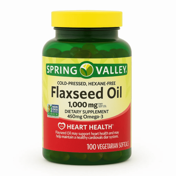FLAXSEED OIL 1000 MG - SPRING VALLEY - 100 cápsulas