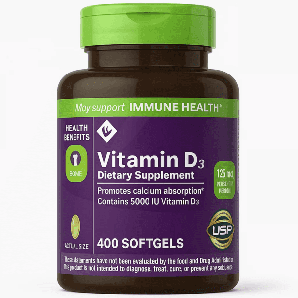 VITAMIN D3 5000 IU - MEMBER MARK - 400 softgels