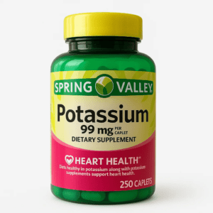 POTASSIUM DIETARY SUPPLEMENT - SPRING VALLEY - 99 MG | 250 CÁPSULAS