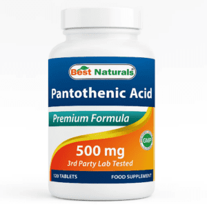 PANTOTHENIC ACID (PREMIUM FORMULA) B-5 - BESTNATURAL - 500 MG | 120 TABLETAS