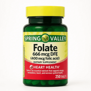 FOLATE - SPRING VALLEY - 666 MCG | 250 TABLETAS