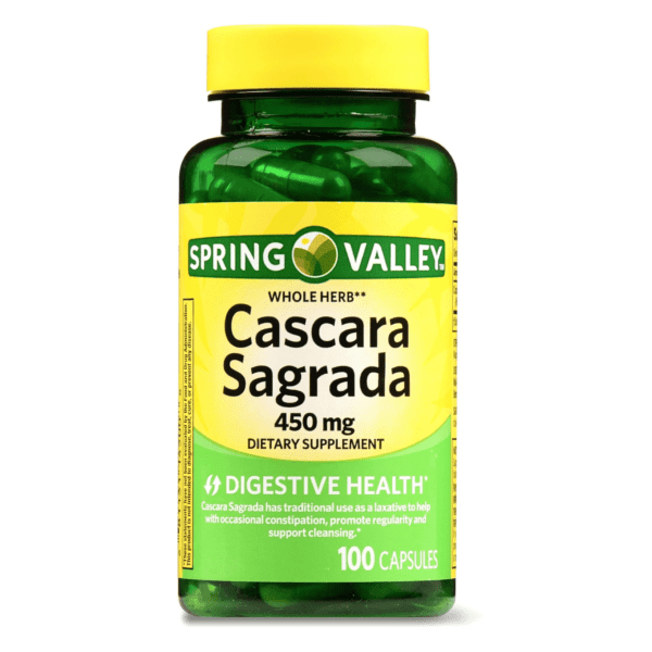 CASCARA SAGRADA - SPRING VALLEY - 450 MG | 100 CÁPSULAS