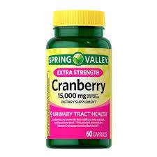 CRANBERRIES 500 MG - SPRING VALLEY - 60 cápsulas