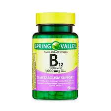 VITAMINA B-12 - SPRING VALLEY - 1000 MCG | 60 TABLETAS