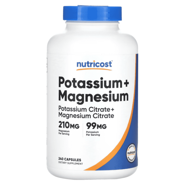 POTASSIUM + MAGNESIUM - 210 MG + 99 MG | 240 TABLETAS - NUTRICOST