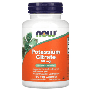 POTASSIUM CITRATE - 99 MG | 180 VEG CÁPSULAS - NOW