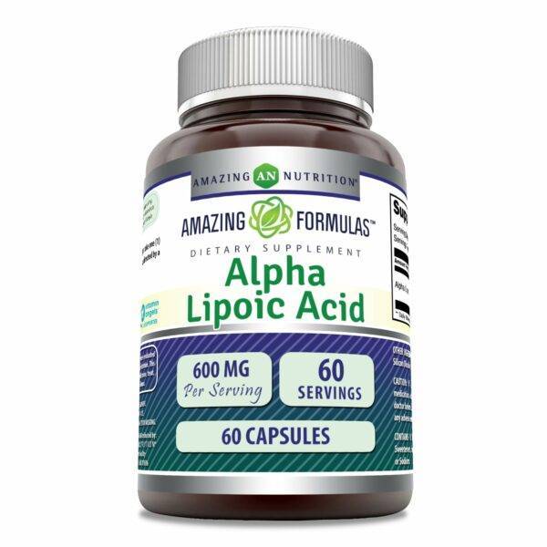 LIPOIC ACID 600 MCG – 60 TABLETAS – AMAZING FORMULAS