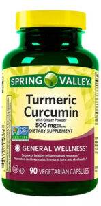 TURMERIC CURCUMIN 500 MG – 90 CÁPSULAS – SPRING VALLEY
