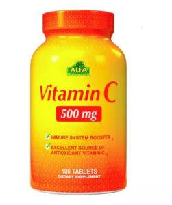 VITAMINA C 500 MG – 100 TABLETAS – ALFA