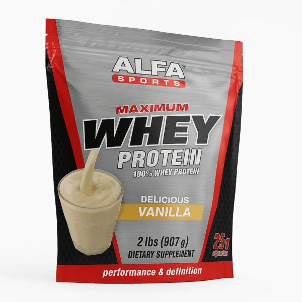 WHEY PROTEIN (MAXIMUM) VAINILLA - 2 LBS | 907 G POLVO - ALFA