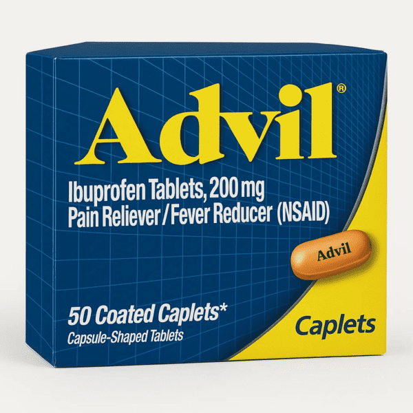 ADVIL (IBUPROFEN PAIN RELIEVER) - 200 MG | 50 TABLETAS - ADVIL