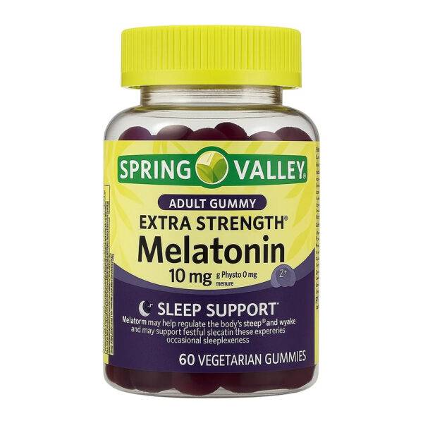 MELATONIN 10 MG – 60 GUMMIES – SPRING VALLEY